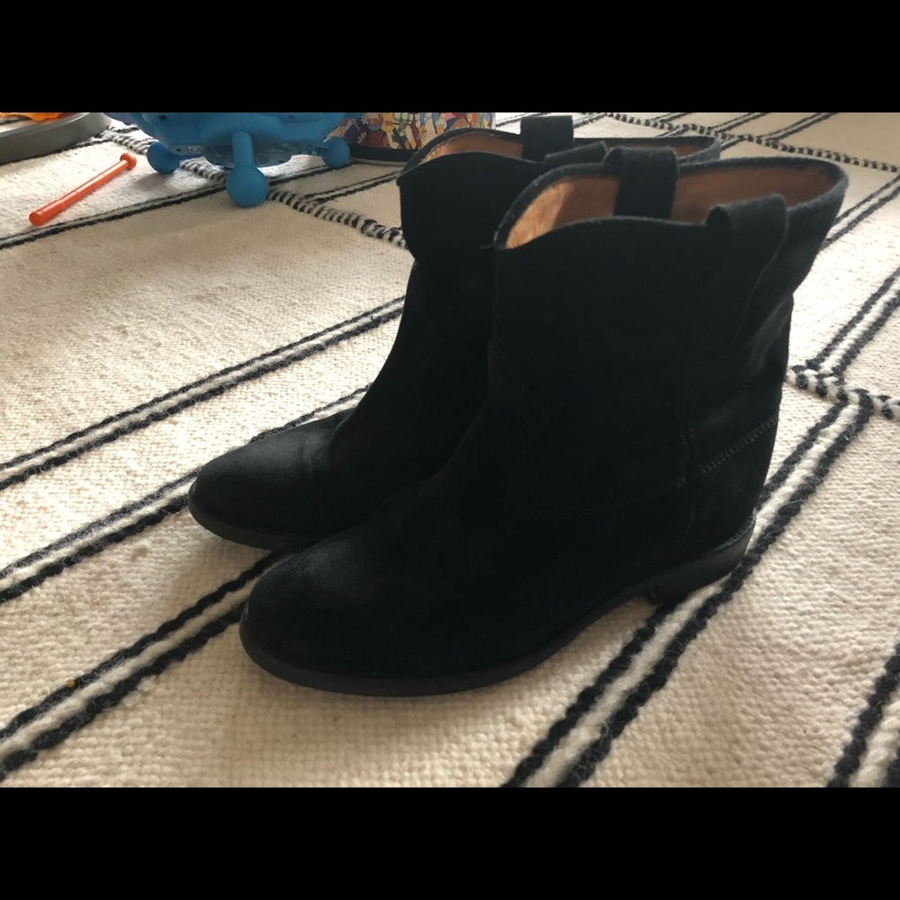 Isabel Marant Crisis boots, suede, black, T38